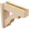 Ekena Millwork 5 1/2-in W x 16-in D x 16-in H Balboa Block Rough Cedar Woodgrain TimberThane Outlooker, Primed Tan OUTUR055X16X16BOA44RCPR - alternate 3